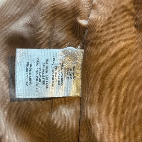 Pendleton Women's Camel Camp Coat with Multicolor Stripes - NWOT - Picture 6 of 6